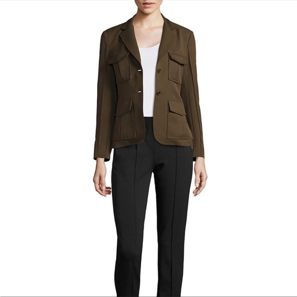 Theory Lackman Prospective Blazer in Olive EUC